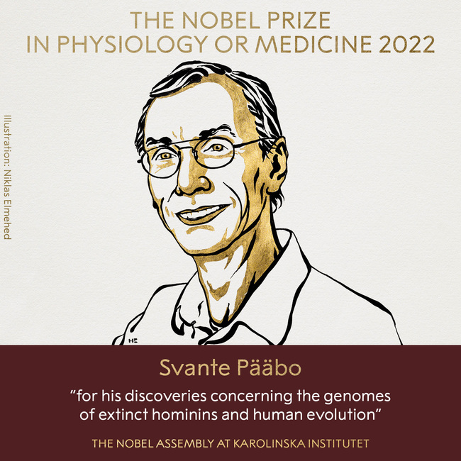 諾貝爾醫學獎揭曉 瑞典遺傳學家帕博獲獎 | 華視新聞