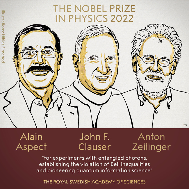 諾貝爾物理學3得獎者 反證愛因斯坦量子力學悖論 | 華視新聞