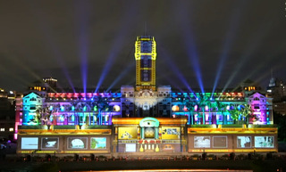 國慶光雕點燈  蔡總統邀民眾共賞台灣文藝經典作品