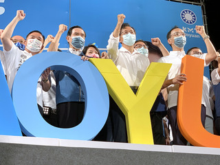 張善政造勢大會  馬英九：選情越來越好