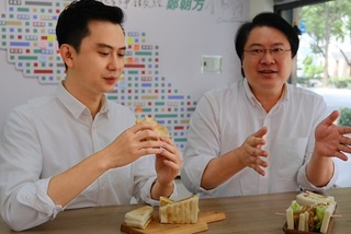 林右昌訪竹北挺鄭朝方 盼用美食開啟城市交流