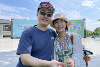 月老香水助牽姻緣  情侶台南水道百年慶留念