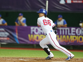 U23世界盃棒球賽羅暐捷敲安 台灣隊1比0領先