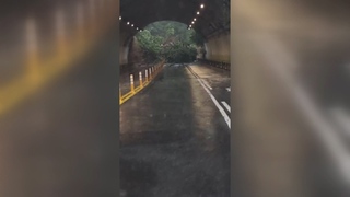 颱風尼莎豪雨釀土石崩塌  內湖康樂隧道雙向封閉