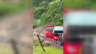 宜蘭大同鄉台7線坍困16車145人  搶通並安置民眾