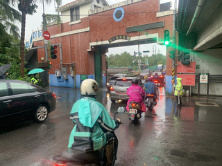 汐止吉林街水門開啟 近百警疏導交通恢復正常