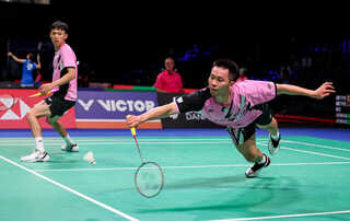 丹麥羽賽 李洋攜手學弟盧震闖16強