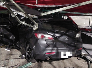 陳其邁30日岡山造勢 男深夜酒駕衝撞舞台鷹架輕傷