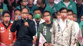 岡山造勢游錫堃站台：陳其邁歷練豐富是高雄人的寶