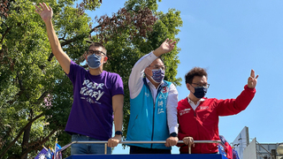 連勝文為林耕仁站台  籲團結挺正藍軍