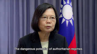 蔡總統美智庫演說 盼台灣民主經驗助全球抗威權