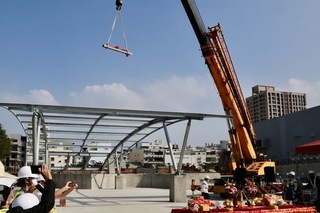 台南體3地下停車場上梁 112年第一季完工