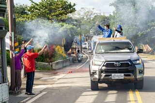 饒慶鈴縱谷車隊掃街 劉櫂豪推賴清德懇託影片
