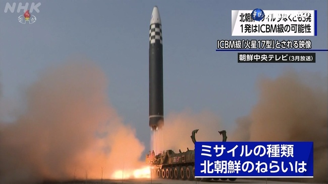 北韓發射彈道飛彈 可能已落在日本專屬經濟區 | 華視新聞