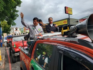 新莊車掃催票 林佳龍：發揮水牛精神全力衝刺