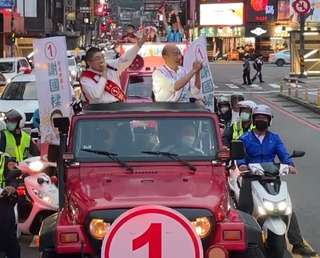 陳其邁陪蔡適應掃街 韓國瑜3度站台謝國樑