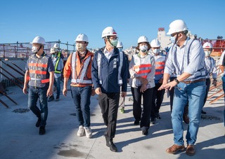視察捷運岡山路竹延伸線 陳其邁：盼加速大力向前