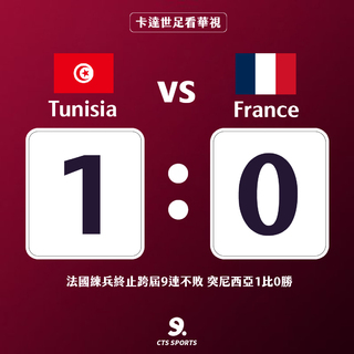 法國專注度不足爆冷吞敗 突尼西亞表現值得敬佩