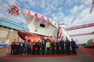 第3艘海巡4000噸巡防艦 雲林艦命名下水