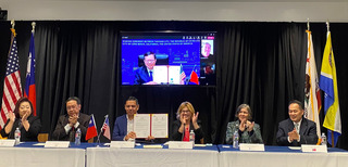 桃園與加州長堤市締結姊妹市 深化台美交流