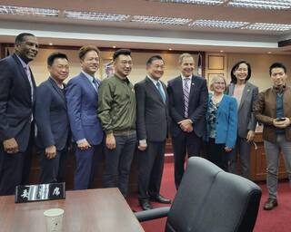 美眾議員拜會立法院 綠委盼促台參與環太軍演
