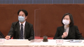 蔡總統：賴清德是總統接班適當人選  盼他把黨帶好