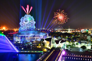 高雄元旦放大港花火  223秒象徵分秒都是幸福時光