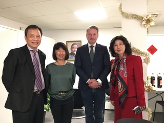 駐瑞典代表處辦歲末餐會 向台灣學人致意