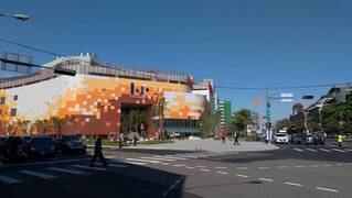 三井LaLaport試營運首日 周邊湧入大批車潮