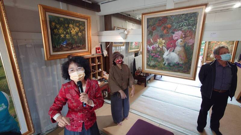 嘉義水道頭文創聚落黃美賢油畫展 洋溢年節吉祥喜氣 | 華視新聞