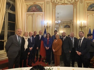 法國議員出席代表處晚會  誓言捍衛民主與台灣同在