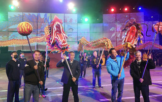 苗栗元宵節慶????龍之夜  9祥龍穿梭炮陣超震撼