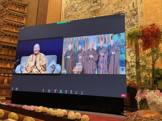 龍明彪赴大覺寺弔唁星雲法師 不忘強調兩岸統一