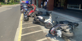 酒駕男連撞停車格9機車釀1傷 北市警依法送辦