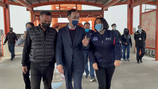 參訪碼頭  朱立倫：擴大小三通對象增加航點