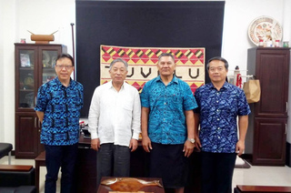 田中光率商機考察團訪吐瓦魯  深化雙邊合作