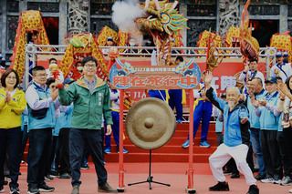 內門宋江陣睽違3年  陳其邁與百歲國寶大師共揭幕