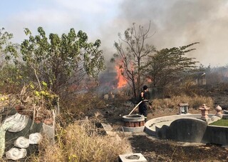 公墓若再發生火警  屏縣府：放火罪追究刑責