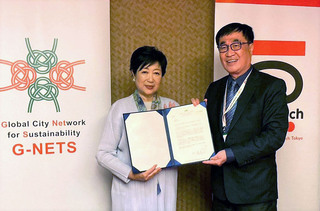 李四川會小池百合子 遞交蔣萬安親筆信