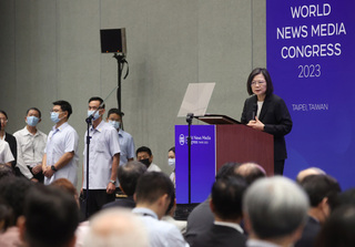 2023世界新聞年會在台灣 蔡總統：力抗假訊息攻擊