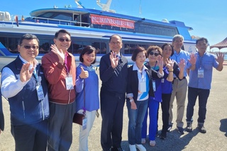 游錫堃拚觀光及國會外交  蘇澳搭船直航與那國島