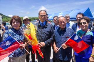 游錫堃蘇澳直航抵與那國島  盼促進台日觀光
