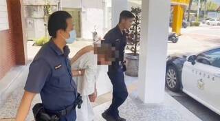 花蓮男無故闖宮廟反鎖 與警對峙攻擊3人掛彩