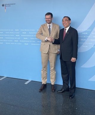 兩國互動里程碑  德司法部長首次會晤台法務部長