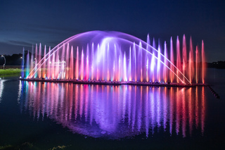 水情緩解  嘉義蘭潭音樂噴泉8日恢復演出