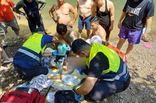坪林金瓜寮溪戲水 15歲少年溺水送醫