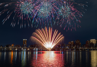 大稻埕煙火秀湧5.8萬人次觀賞 75分鐘完成疏散