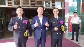 嘉義縣消防新舊任局長交接 呂清海退休蔡建安晉升