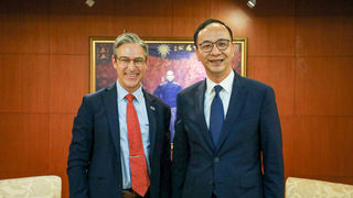 晤美民主基金會長 朱立倫：台灣民主將成典範