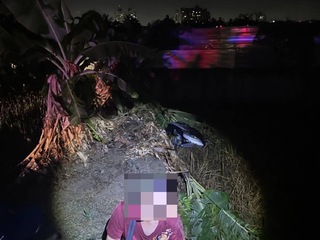 台南通緝男騎車違規遭攔檢 逃逸摔進香蕉田被逮